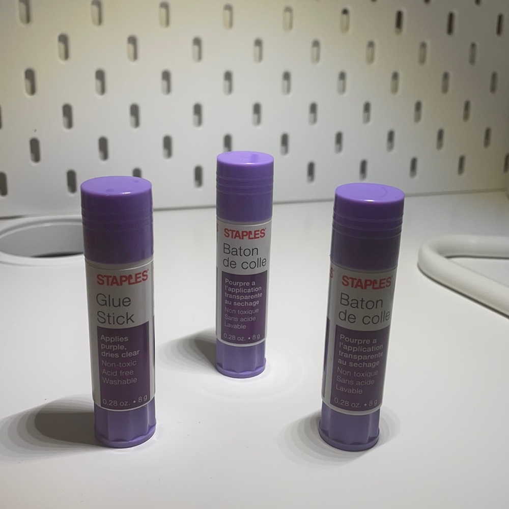 Staples glue stick for kids.